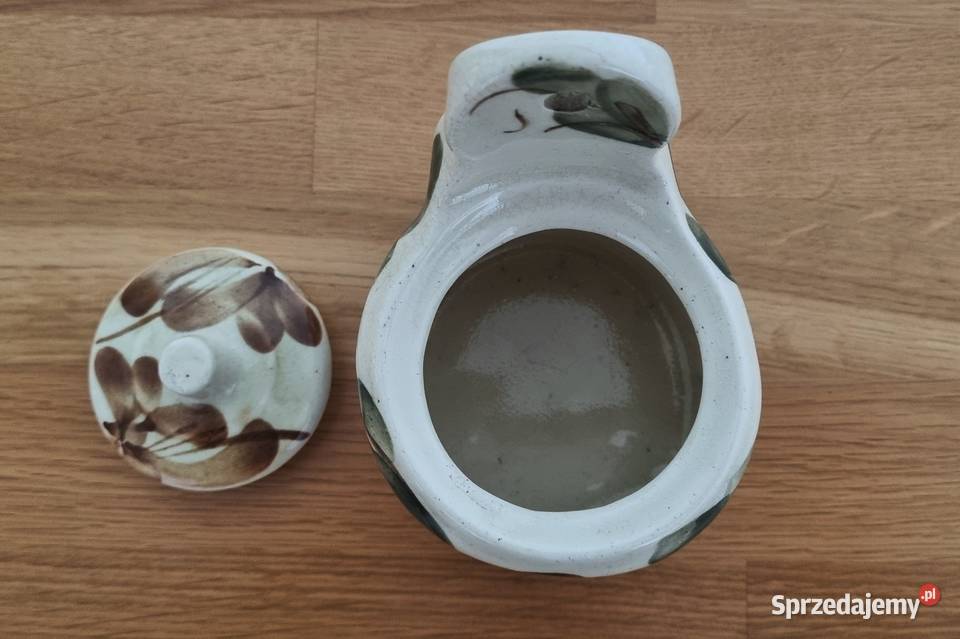 Ceramiczna solniczka ścienna z malunkiem ala wielokolorowy mazowieckie Warszawa