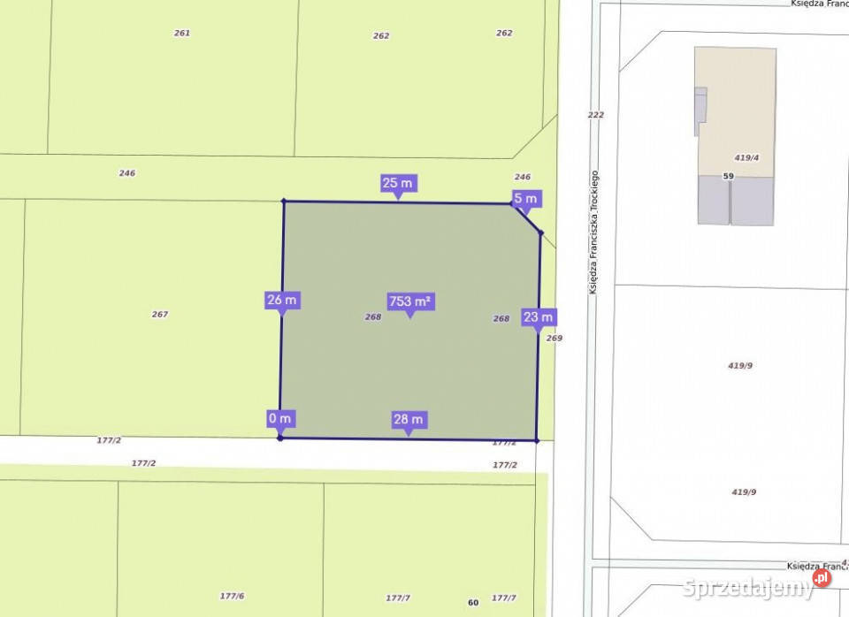 DZIAŁKA BUDOWLANA 754 AR UDZIAŁ W DRODZE KRAKÓW Kraków