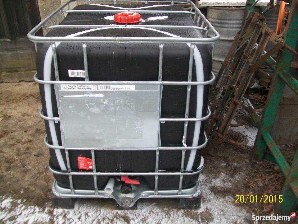 zbiornik 1000l paletopojemnik beczka mauzer Łubianka