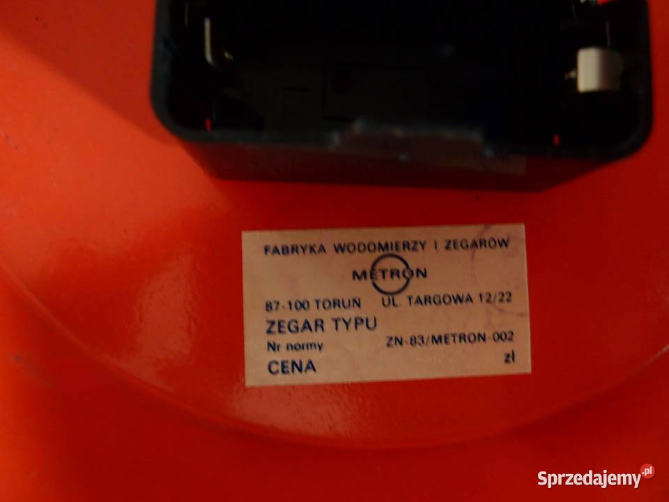 Zegar wiszący Metron patelnia Produkcja PRL Łódź