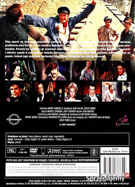 TAJEMNICE PARYŻA JEAN MARAIS DVD KS przygodowy Kalisz