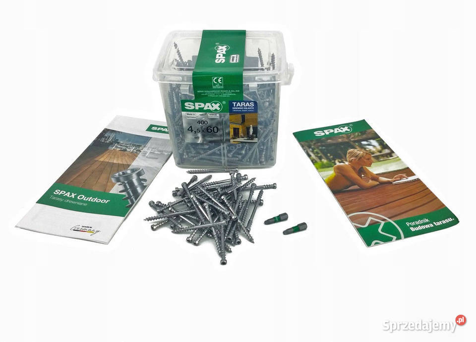 Wkręty tarasowe SPAX 45x60 powłoka WIROX 420 Nowy Sącz sprzedam
