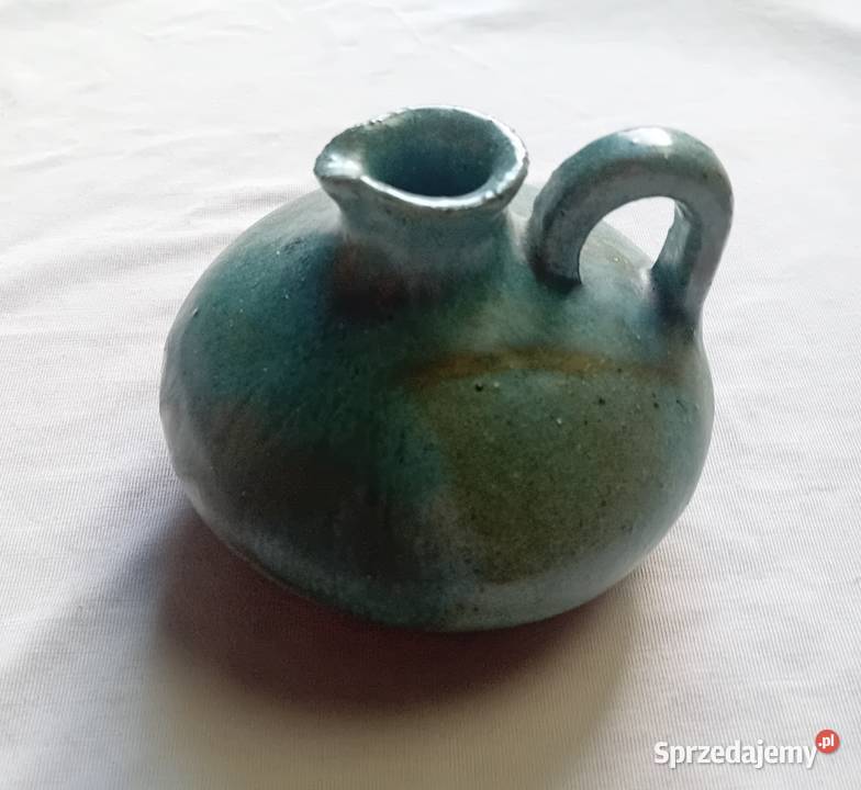 Ceramiczny świecznik ceramika artystyczna 1986 r