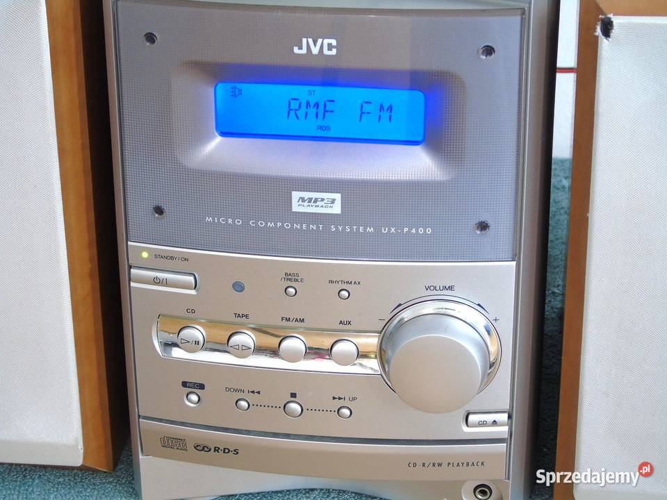 Japońska wieża stereo JVC UXP400 pilot kolumny Wieże i miniwieże Jasło