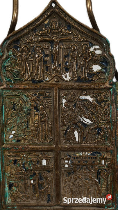 Ikona podróżna Jezus Chrystus Ukrzyżowany 0432 mazowieckie Warszawa sprzedam