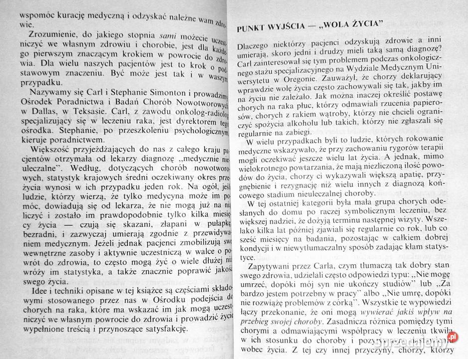 Triumf życia O Carl Simonton lubelskie Chełm