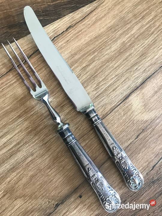 Komplet zabytkowych sztućców deserowych SREBRO Warszawa sprzedam