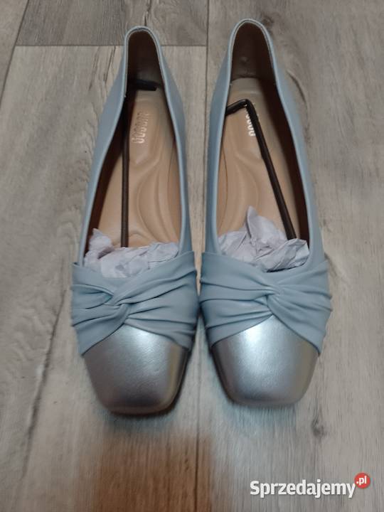42 Ekskluzywne Niebieskie baleriny wieczorowe Balerinki Kraków