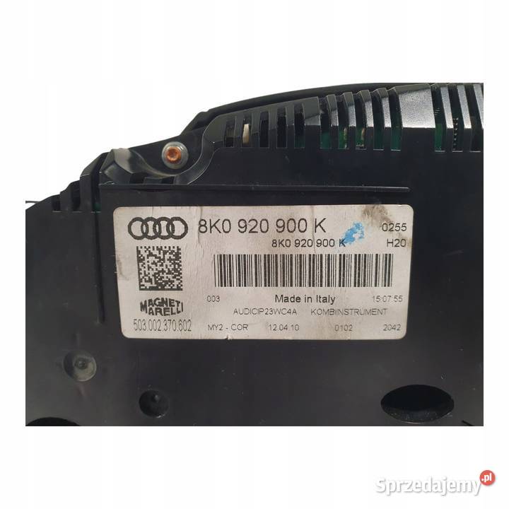 LICZNIK ZEGARY 8K0920900K Audi A4 B8 20 TDI Motoryzacja lubelskie Chełm