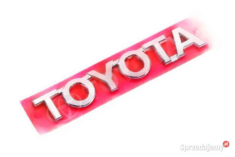 TOYOTA Yaris Chromowany emblemat logo tyl Kąty Wrocławskie
