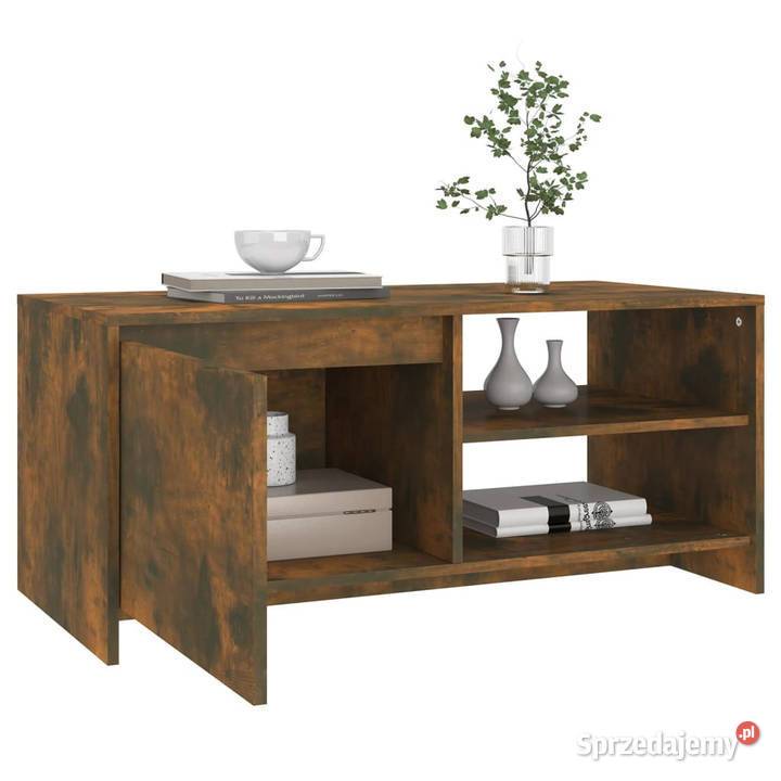Stolik kawowy przydymiony dąb 102x50x45 WM813032 Warszawa sprzedam