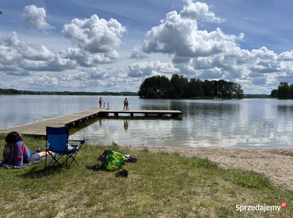 Domek jeziorem Dadaj Mazury plaży cisza i spokój warmińsko-mazurskie Wilimy