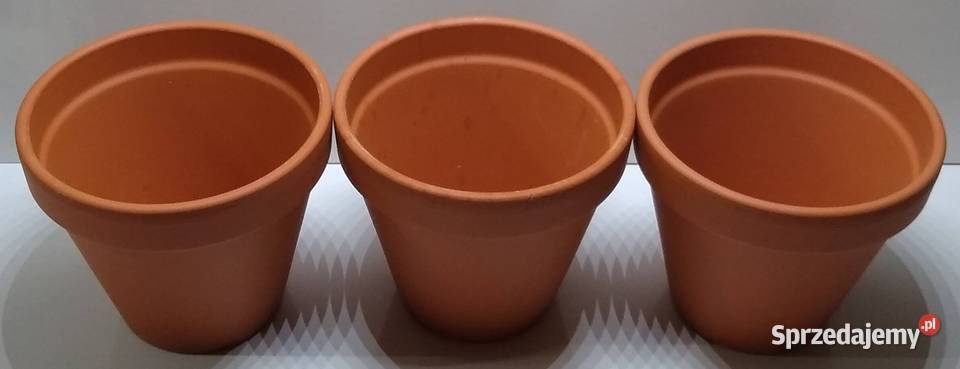 Doniczka gliniana Cermax brązowa stożkowa 3