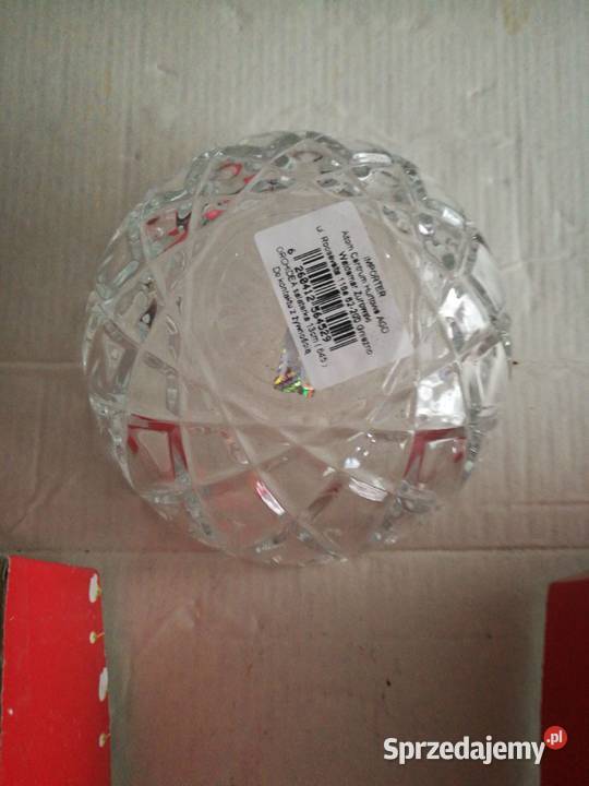 Kryształowe miseczki nowe komplet