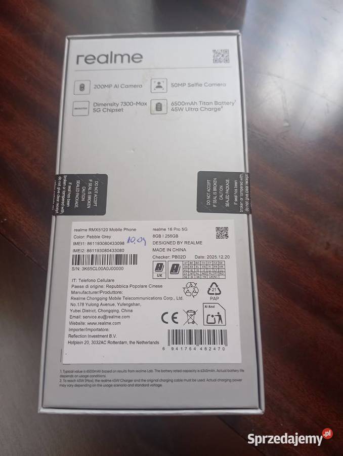 Sprzedam nowy realme 16 pro Inowrocław