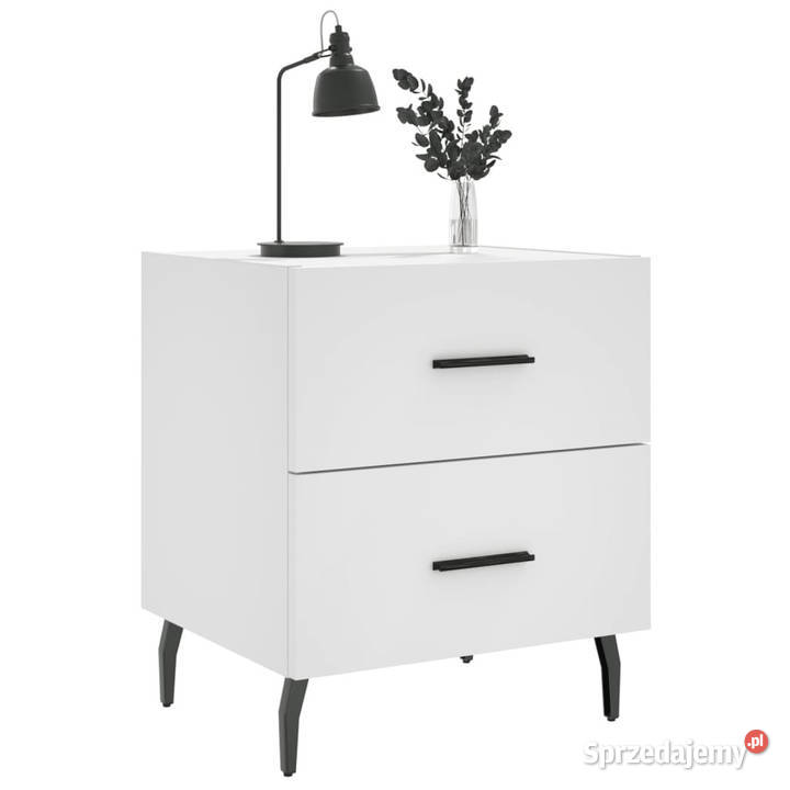 Szafki nocne 2 białe 40x35x475 WM827341 mazowieckie Warszawa