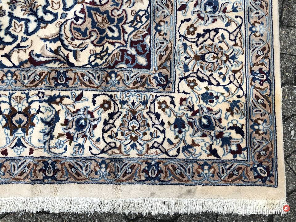 Recznie tkany dywan PERSKI NAIN chodnik bieznik