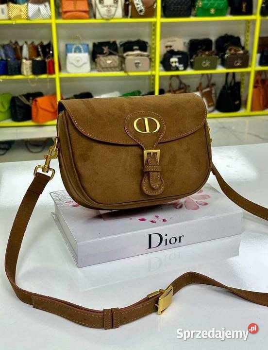 Listonoszka Christian Dior koniakowa zamsz mazowieckie Warszawa