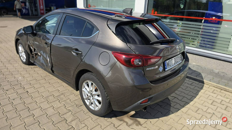 Mazda 3 1 rej 2015 Salon Jeżdżąca Uszkodzony bok wielofunkcyjna kierownica Karczew sprzedam