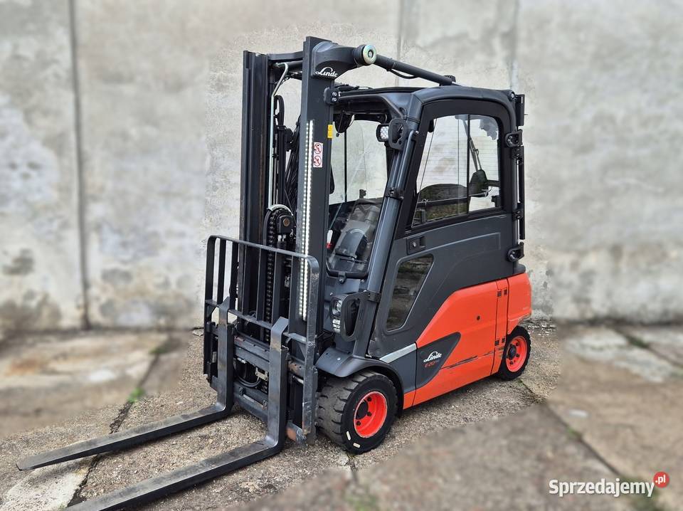 Linde E20 wolny skok KABINA wózek widłowy regulowane widły Rybnik