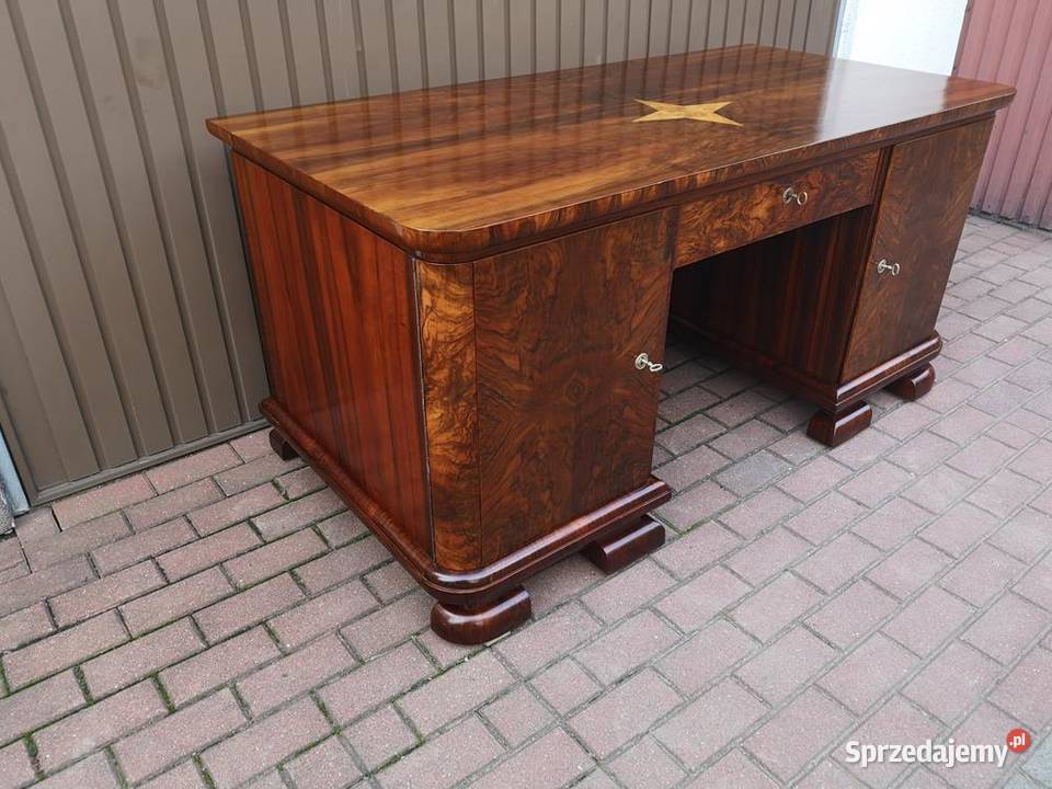 Biurko ARTDECO Orzech Unikatowe Stare Antyk sprzedam