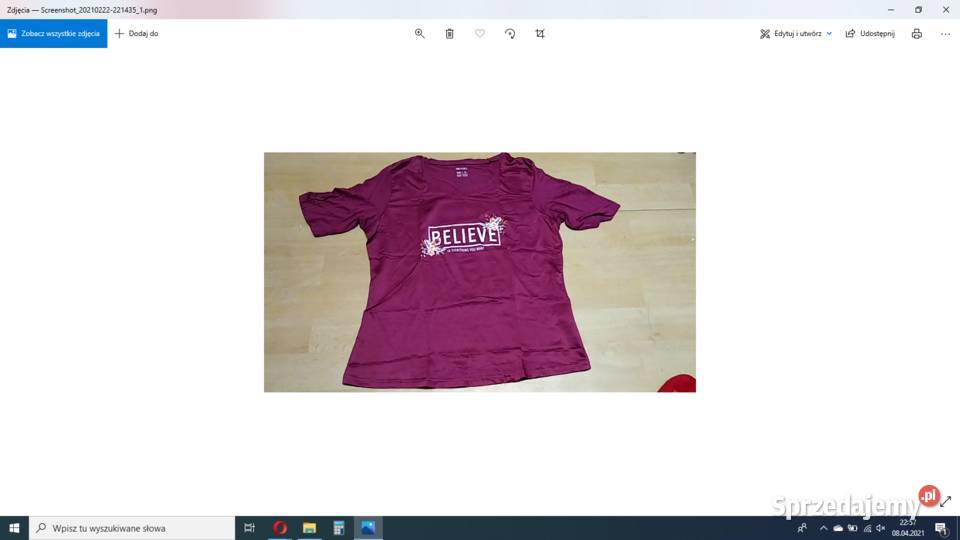 Bluzka bluzeczka Tshirt na krótki rękaw nowa z Szczecin sprzedam