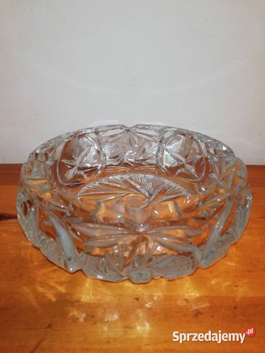 Stara kryształowa popielnica lata 70te XX w Warszawa