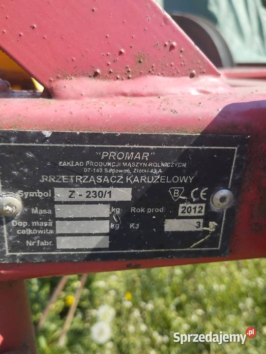 Rolnictwo nieuszkodzony Zgrabiarki i przetrząsacze Kraśnicza Wola