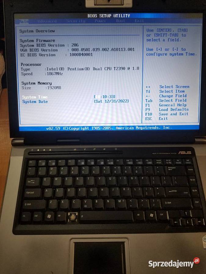 Laptop ASUS F5RL Elektronika