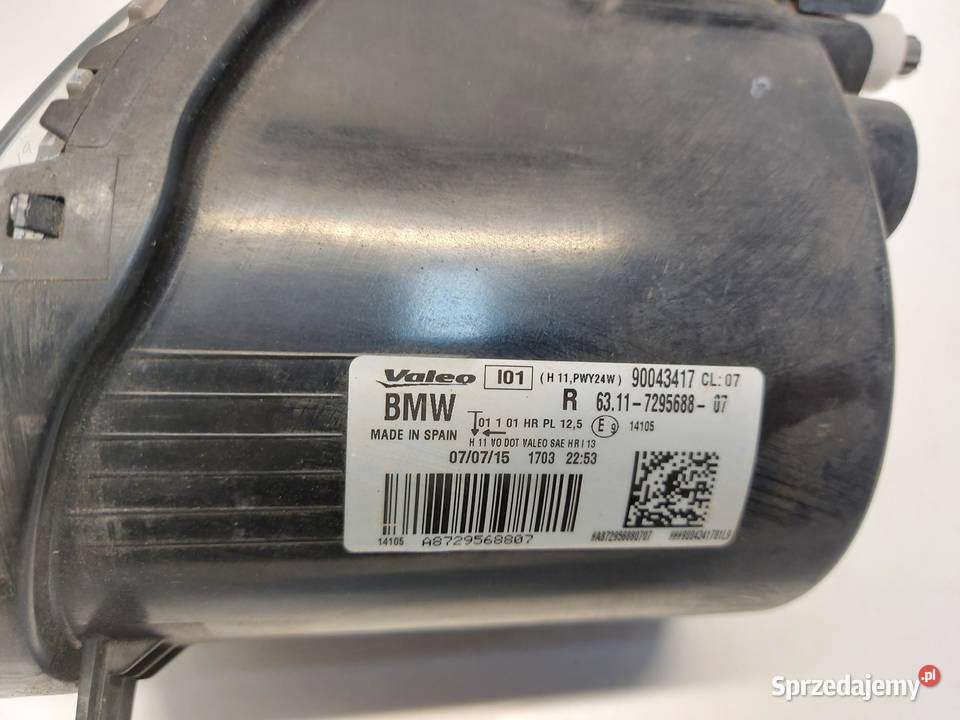 BMW i3 i01 REX Lampa przeciwmgielna halogen