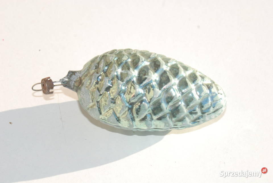 Stara bombka ozdoba szyszka rękodzieło antyk