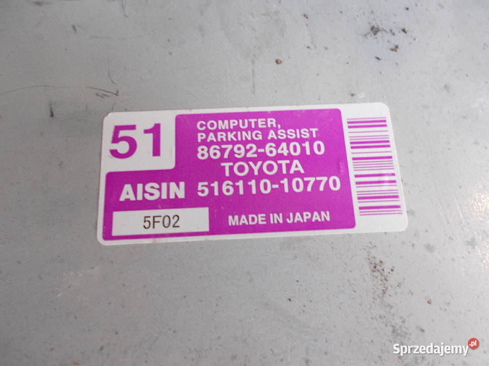 toyota COROLLA verso sterownik parkowania PDC