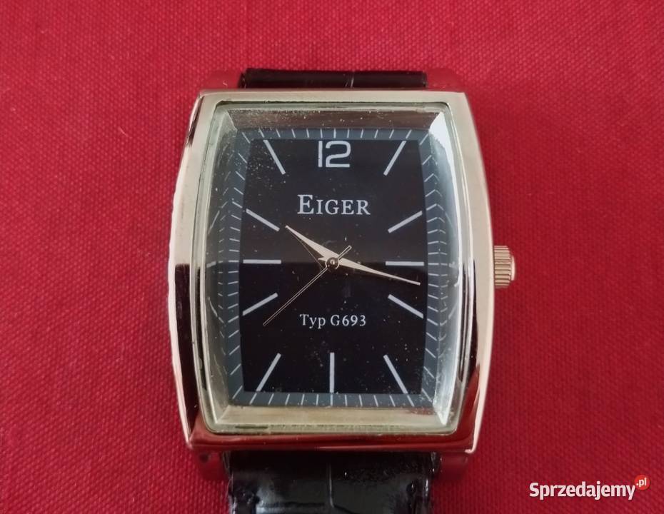 Zegarek Eiger srebrny na pasku Toruń