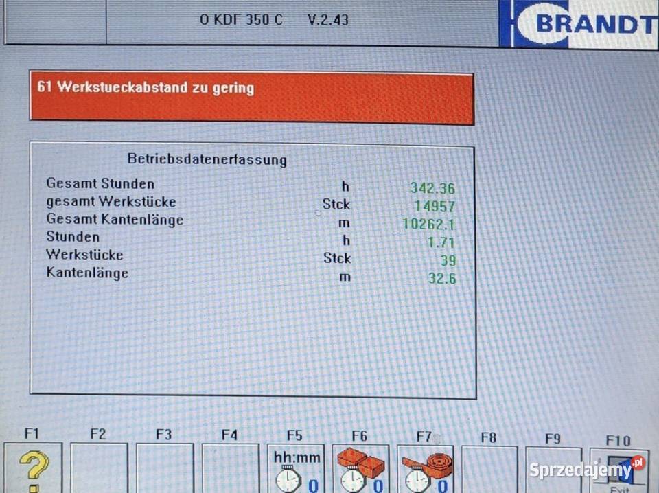 Okleiniarka Brandt Homag KDF 350C 340h Super Produkcja Gorlice