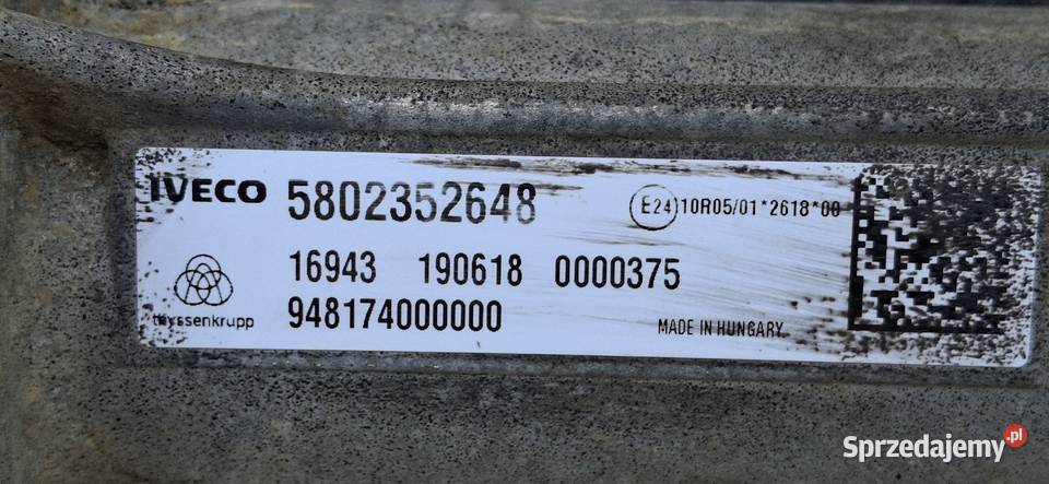 IVECO DAILY 14 MAGLOWNICA PRZEKŁADNIA