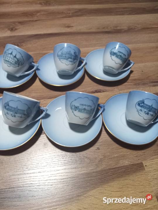 Zestaw 6 filiżanek i spodków BG Promnice