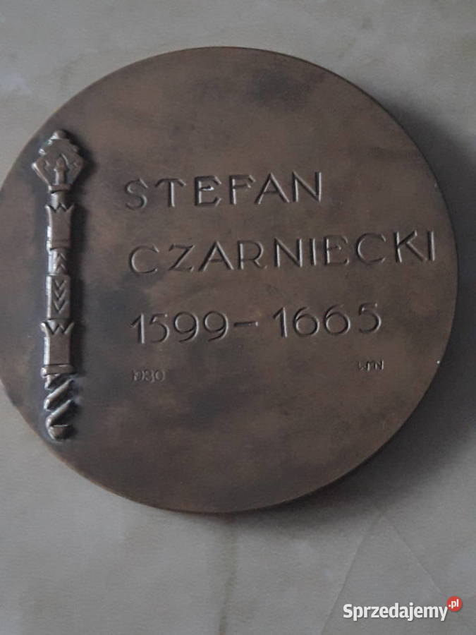 Medal z brązu Stefan Czarniecki Numizmatyka Janów Lubelski