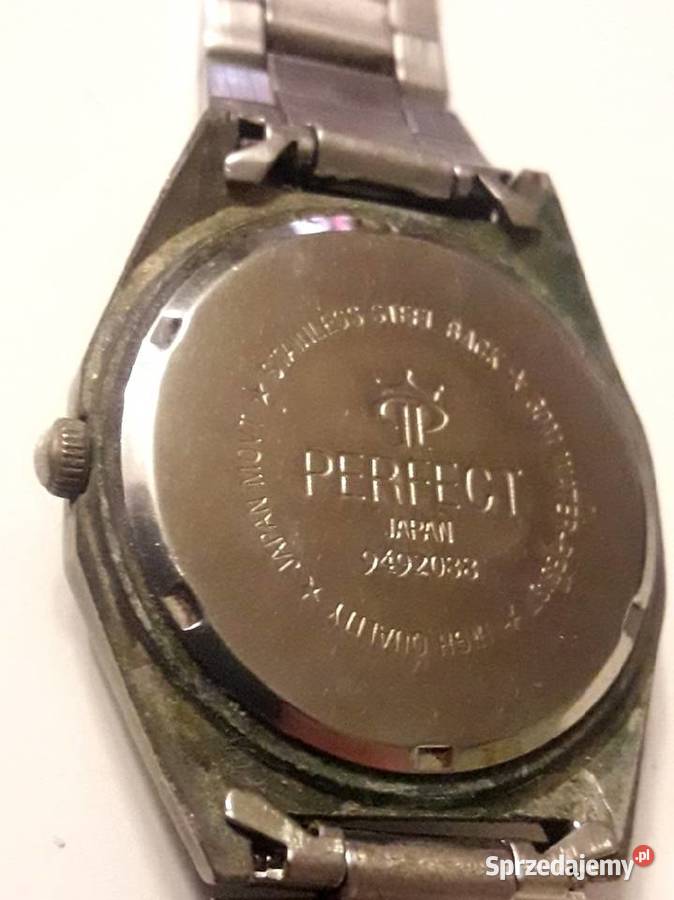 Zegarek męski kwarcowy Perfect srebrna tarcza Zegarki łódzkie Piotrków Trybunalski