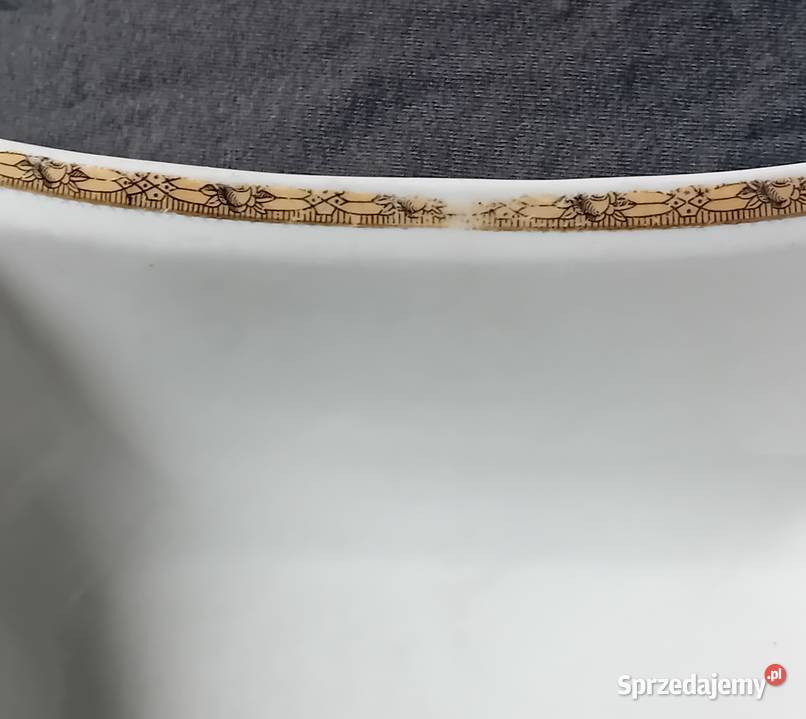 Miska salaterka porcelanowa Giesche sygnatura z Koźminek