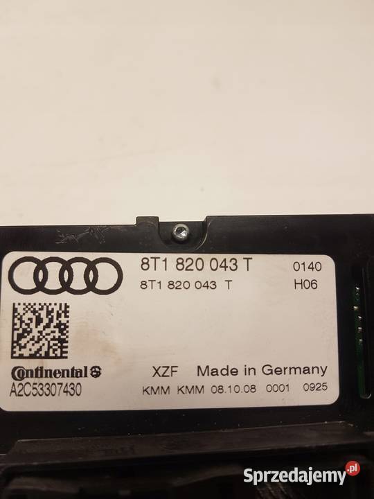 PANEL KLIMATRONIK AUDI A4 A5 Q5 8T1820043T Przystajń