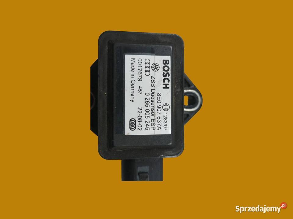 CZUJNIK SENSOR ESP 8E0907637A 0265005245 Audi A4 Rok produkcji 2002 Czujniki