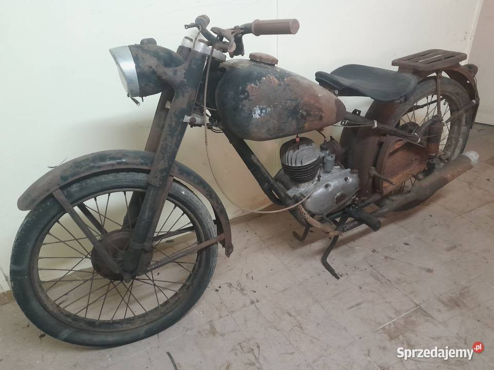 Csepel 125 wsk shl sokół motocykl z minionej nieuszkodzony świętokrzyskie Tychów Nowy