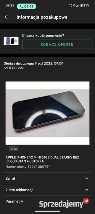 Spszedam iPhone 12 mini Telefony komórkowe Wielkie Wyręby