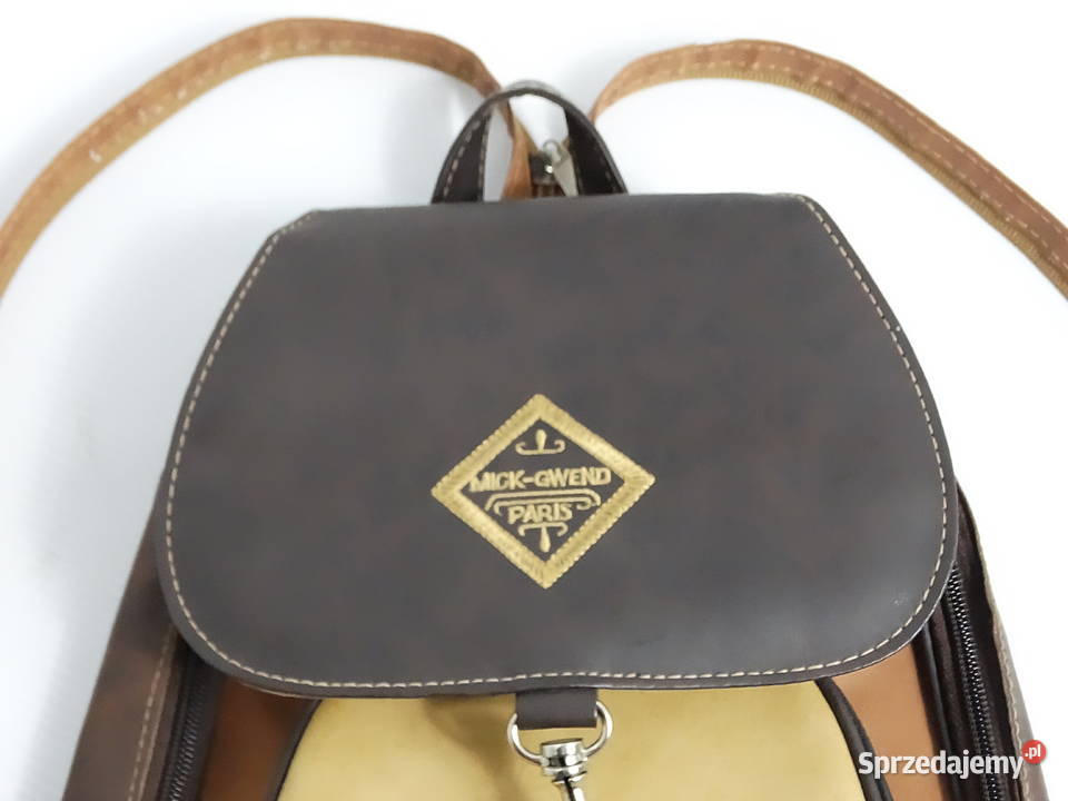 Stylowy Plecak Vintage MickGwend Paris Stan Biłgoraj