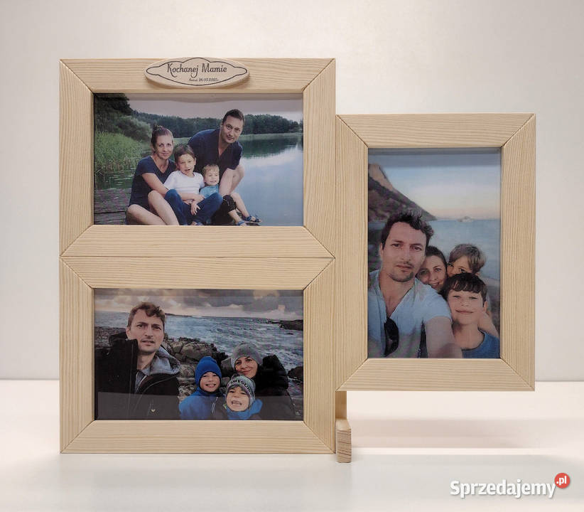 Ramka Na Zdjęcia 10x15 DREWNO Napis i DEDYKACJA Ramki i ramy Szczecin