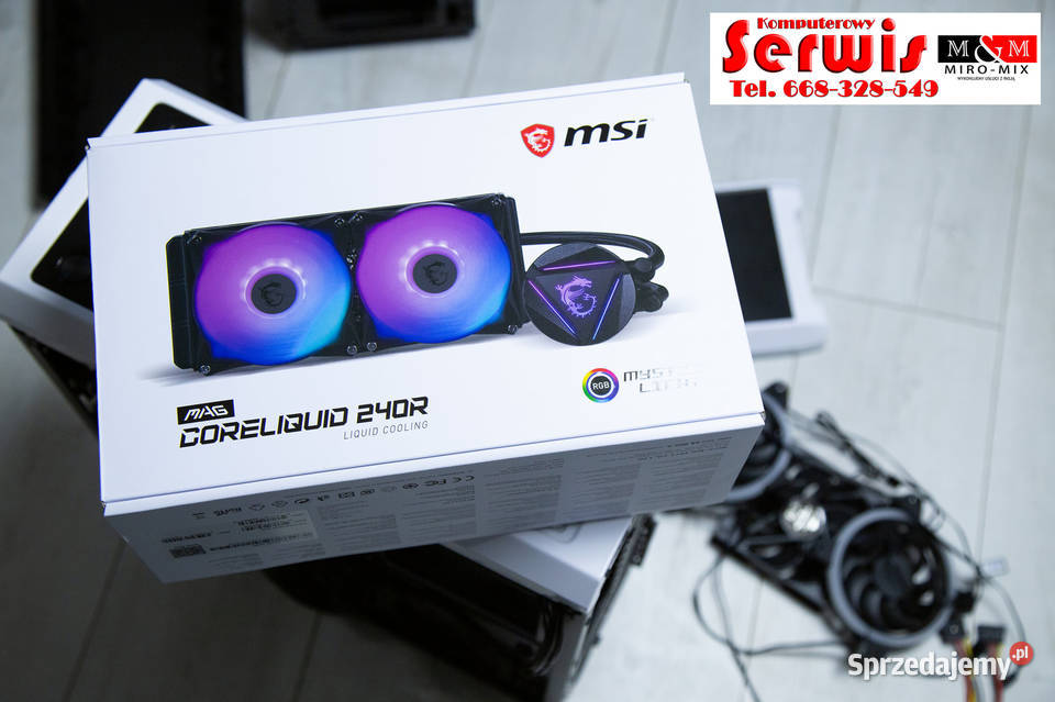MSI MAG Core Liquid 240R 2x120mm Gwarancja Kłomnice sprzedam