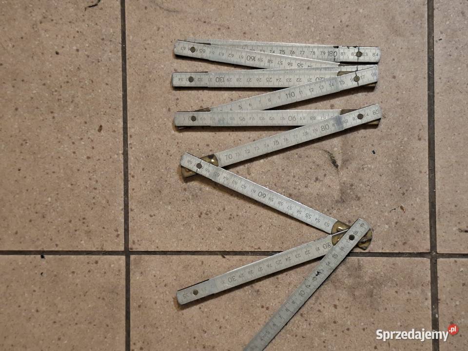 Metrówka Miara skladana 2 m PZO aluminiowa okres śląskie Chorzów