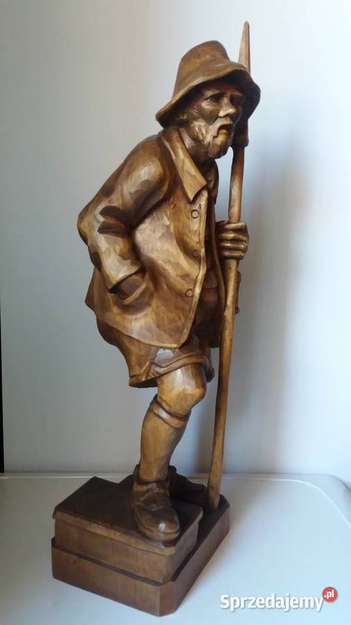 Rzeźba z drewna Halabardnik Strażnik Domu Lubień