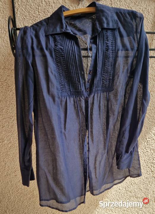 Bluzka koszulowa wizytowaPasspart L40 granatowa