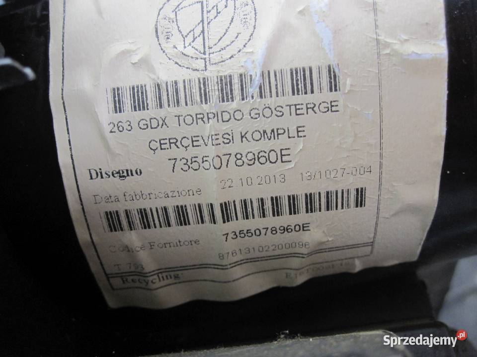 FIAT DOBLO II 13r osłona liczników 73549199Z Liczniki i zegary świętokrzyskie Kielce